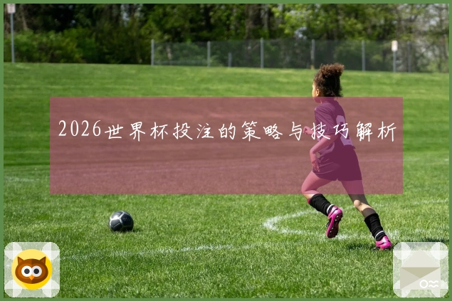 2026世界杯投注的策略与技巧解析